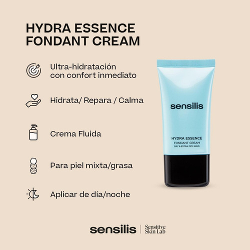 Sensilis Hydra Essence Fondant Cream 40ml