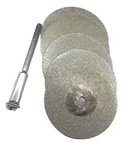 Comprar 5 Disco 30mm Diamantados Y Vastago Para Dremel Y Otros