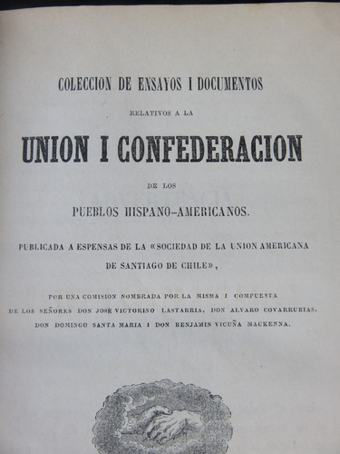 Documentos Relativos Unión Confederación Lastarria Vicuña Ma