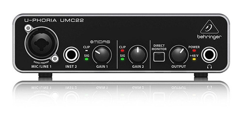 Interfaz De Audio Behringer, Para Micros De Estudio Umc22
