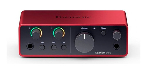 Interfaz De Audio Focusrite Scarlett Solo 4ta Generacion 