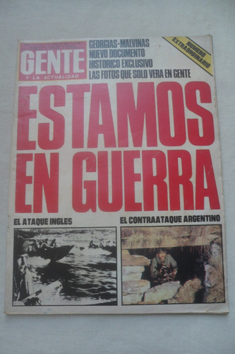 Revista Gente Malvinas Estamos En Guerra 1982