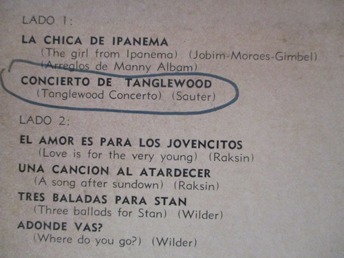 Imagen 3 de 6 de Stan Getz & Arthur Fiedler (boston Pops) At Tanglewood