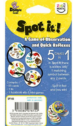 Zygomatic Spot It! Juego De Cartas De Camping | Juego Para