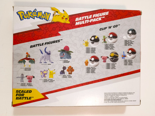 Figuras Pokemon Pikachu Battle Ready Set 8 Pack Jazwares (Usado)