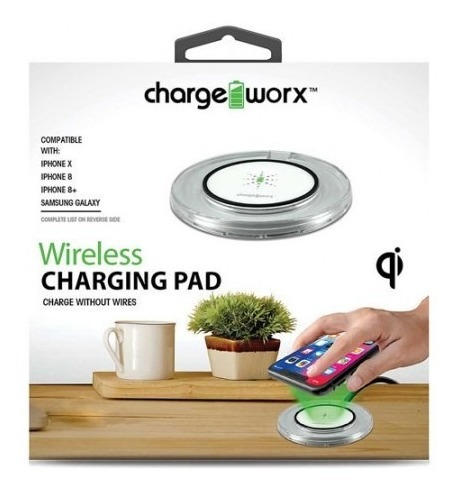 Imagen 1 de 1 de Cargador Inalambrico Charge Worx Redondo, Blanco (cx5106wh)