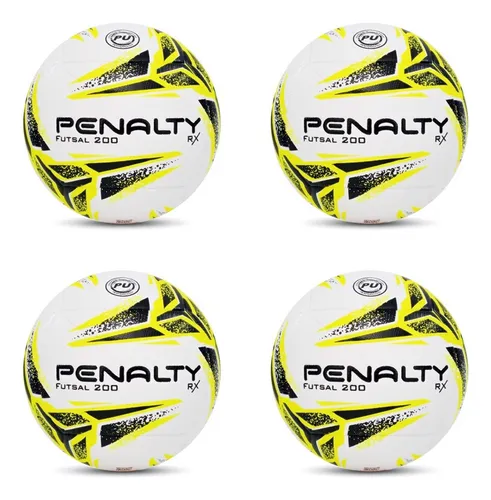 Bola Futsal Salão Rx 200 Xxiii Penalty Orig Kit C/ 4 Bolas