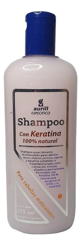 Aurill Shampoo Específico Con Keratina 100% Natural 375 Cc.