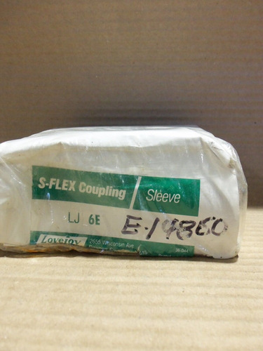 New S-flex Coupling Lovejoy Lj 6e Sleeve E-14860 Eez