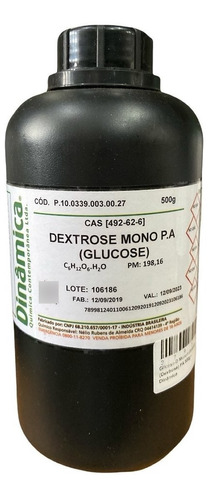 Glicose-d Monohidratada (dextrose) Pa 500g - Dinâmica Sabor Without flavor