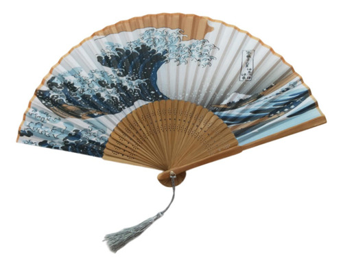 Abanico Japonés Durable Taichi Ventilador De Mano Para