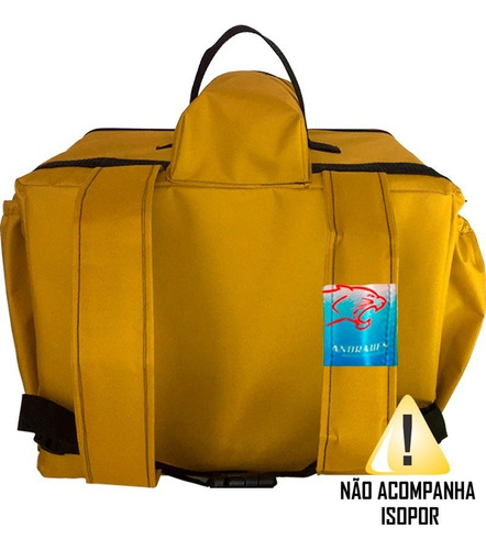 Imagem 3 de 3 de Bolsa Mochila Bag Delivery Nylon Sem Isopor Pizza Até 35cm