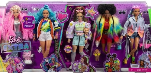 Barbie Extra Multipack 5 Muñecas