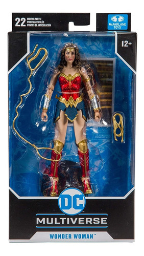 Figura Dc Wonder Woman Articulado Multiverse 17 Cm Art 15122