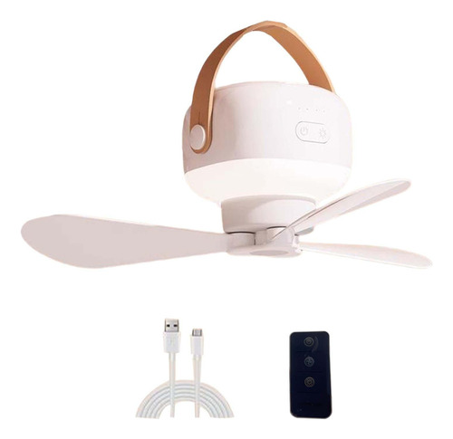 Zh Ventilador De Techo Para Tienda De Campaña, 7200mah