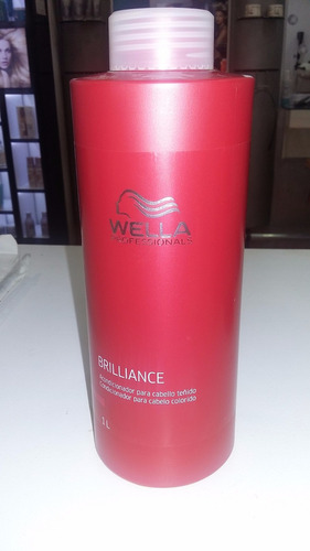 Acondicionador Brilliance Wella 1 Litro Cabellos Con Color