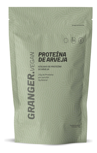 Proteína De Arveja Vegana 750gr Granger Sabor Frutos Rojos
