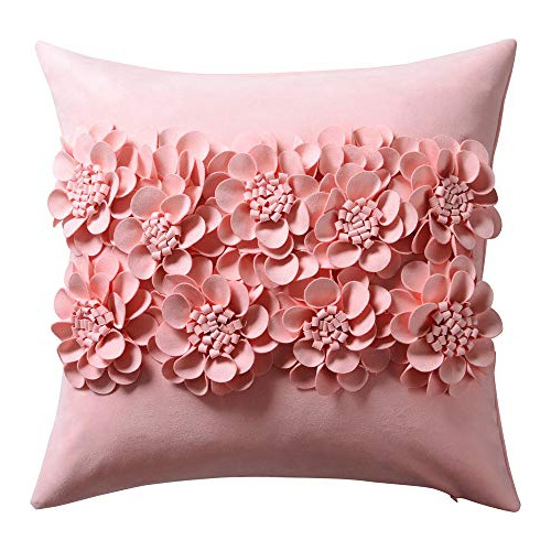 Flores Hechas Mano 3d Funda De Almohada Fundas De Colch...