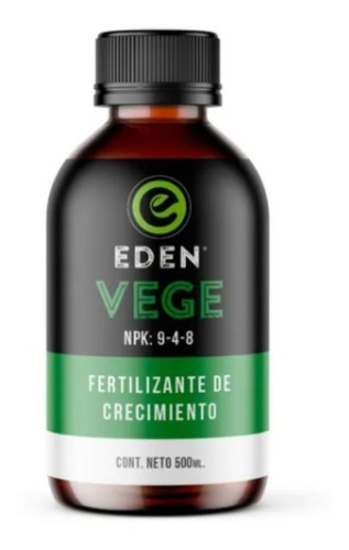 Fertilizante Eden Vege Crecimiento 500 Ml.