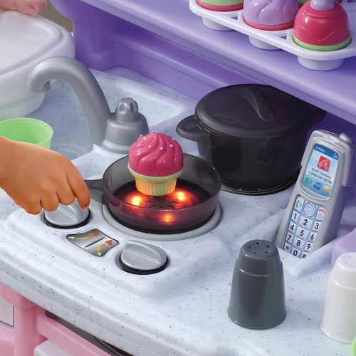 Cocina Para Niñas Rosado - Step2 - Cocinita Mini Chef Rosa Color Lila