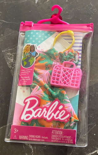 Barbie Moda Ropa Y Accesorios Vestido Diadema Bolsa