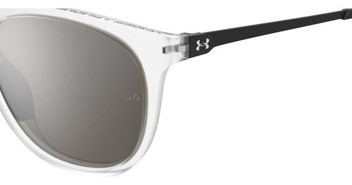 Under Armour Ua Circuit 900 Crystal / Plata Espejo Mujer Lente Plateado Varilla Negro Armazón Transparente