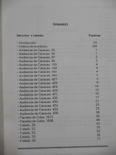 Catálogo Documentación En Archivo De Indias. Gual,españa Y (Usado)