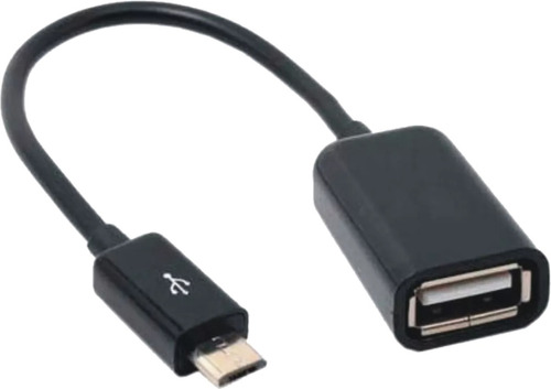 Cable Adaptador Otg Usb Hembra A Micro Usb Tablet Celular Color Negro