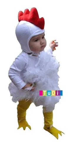 Disfraz de Pollito T-2 Primavera Disfraces TuDi Animalito Gallina Pollo  para Bebés y Niños de 2 Años