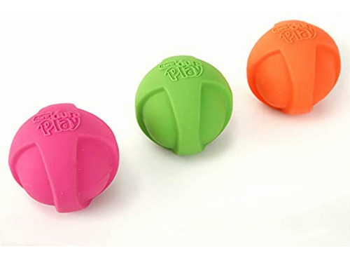 Hartz Duraplay Ball Squeaky Latex Dog Toy, Medium, 3 Pack