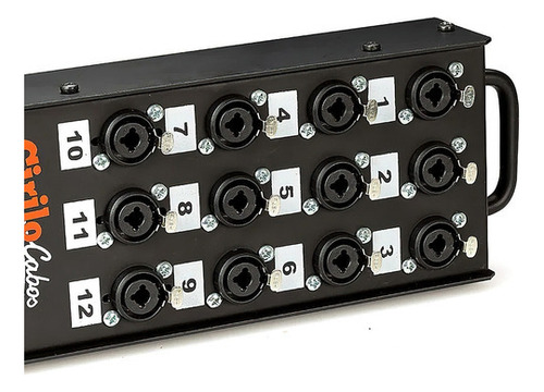 Conectores combinados Xrl de 12 vías Medusa para P10, 50 metros