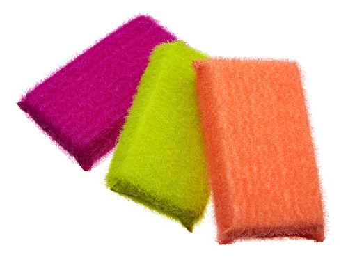 Casabella Scrub Sponge, Paquete De 3, Colores Surtidos (1139