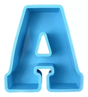 Molde De Silicone Alfabeto Letra Grande Resina Epoxi 1unid