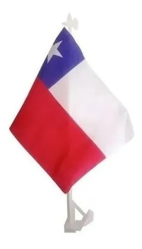 6 Banderas De Chile  Auto Fiestas Patrias Banderin 20 X 30 