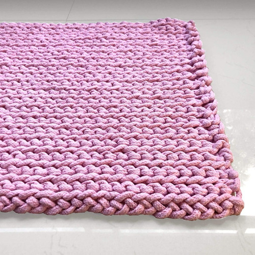 Tapete Para Casa/hogar Inhome Crochet Rectangular 50x80 Cm