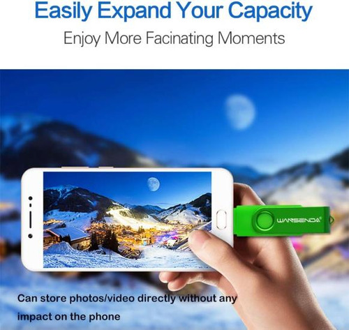 Wansenda Otg Unidad Flash Usb Micro Usb Memory Stick 16gb 32