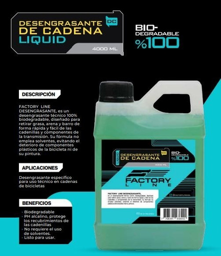 Desengrasante Cadena. 100% Biodegradable- Bicicleta-ciclismo