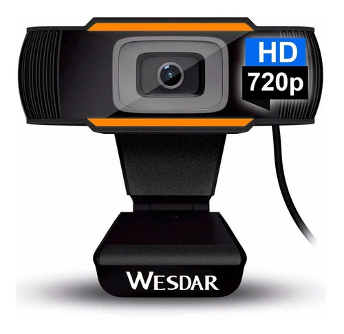 Camara Web Wesdar Webcam Usb Hd 720p Plug & Play Microfono 