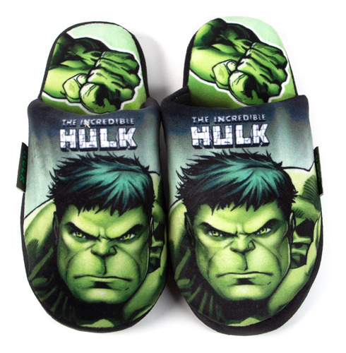 Pantuflas Marvel Super Heroes Hulk Nenes Chicos 04500-3
