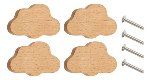 4x Perillas De Madera Para Gabinetes/tiradores De Cajones