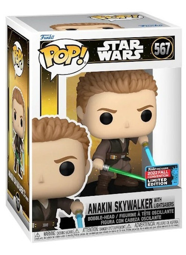 Funko Pop Star Wars Anakin Skywalker 567 2022 Fall Con (Usado)