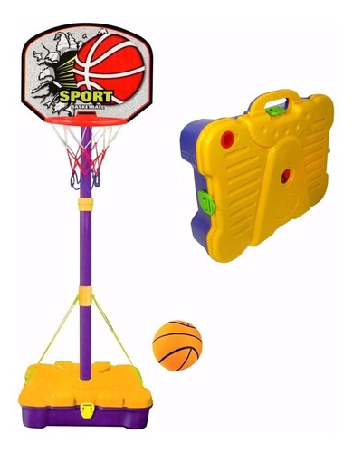 Cesta Tabela De Basquete Infantil Brincadeira Desmontável