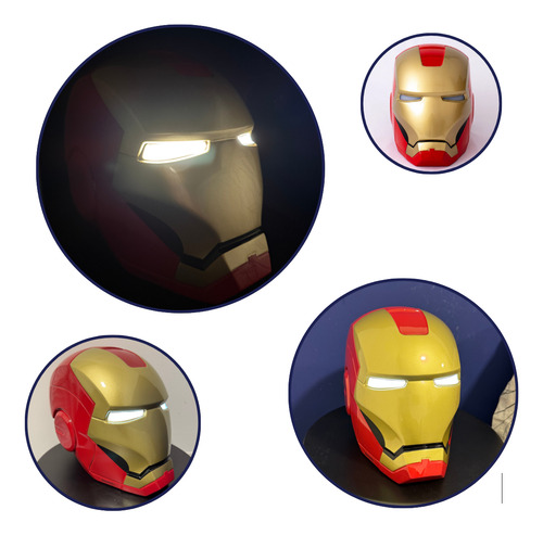 Luminária Abajour Marvel Iron Man Vingadores Led C/ Lâmpada