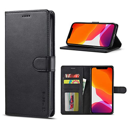 Funda Haii Para iPhone 12 Pro Max,premium Pu Leather Flip Fo