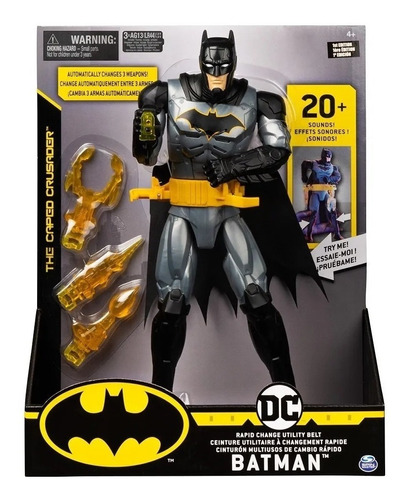 Muñeco Batman Con Luz Sonido Spin Master Dgl Games & Comics 