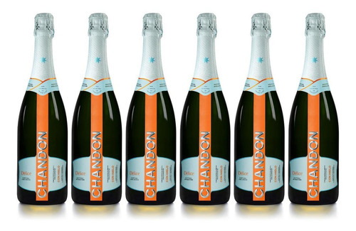 Imagen 1 de 12 de Champagne Chandon Delice 750ml Caja X6 Botella Fullescabio