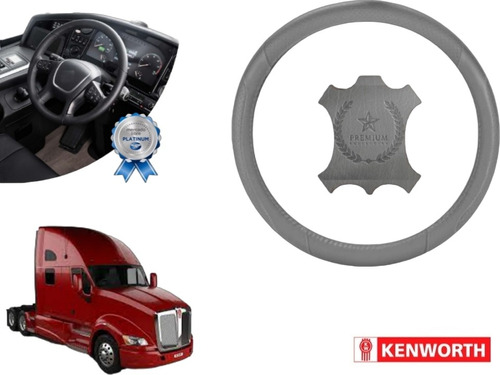 Cubrevolante Gris Trailer Truck Piel Kenworth T700 2015