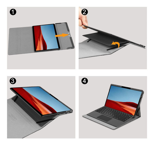 Funda Fintie, Para Microsoft Surface Pro X, 13 Pulgadas