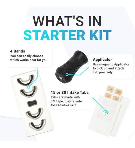 Kit Inicial De Tira Nasal Para Respiração De Admissão