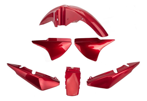 Kit Plasticos Honda Cg Titan 150 Hasta 2015 Rojo Mtc